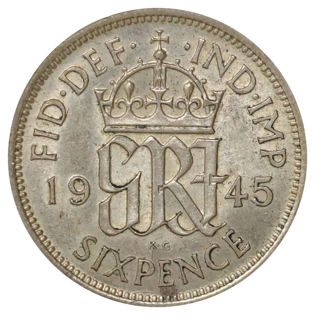 Great Britain 1945 6 Pence Extra Fine (EF40)