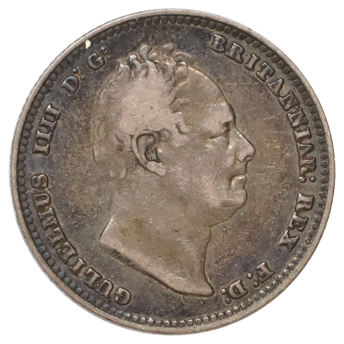 Great Britain 1834 William IV Shilling Fine (F12)