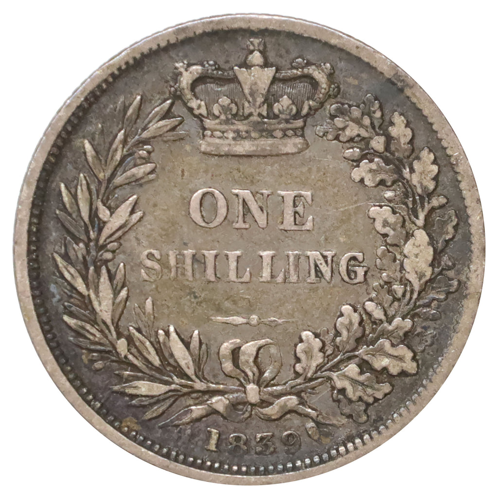 Great Britain 1839 Shilling Fine (F12)