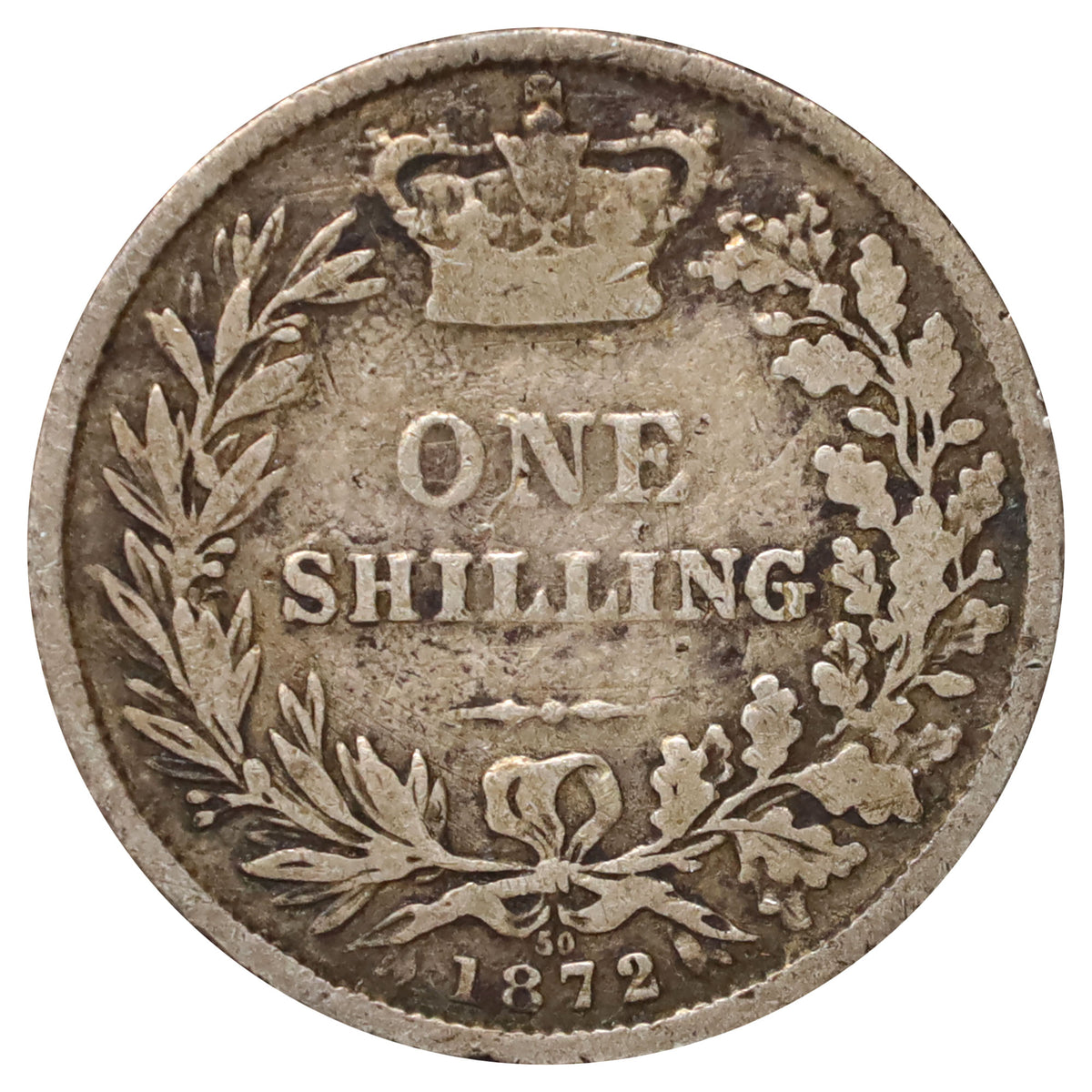 Great Britain 1872 Die #50 Shilling Good (G4)