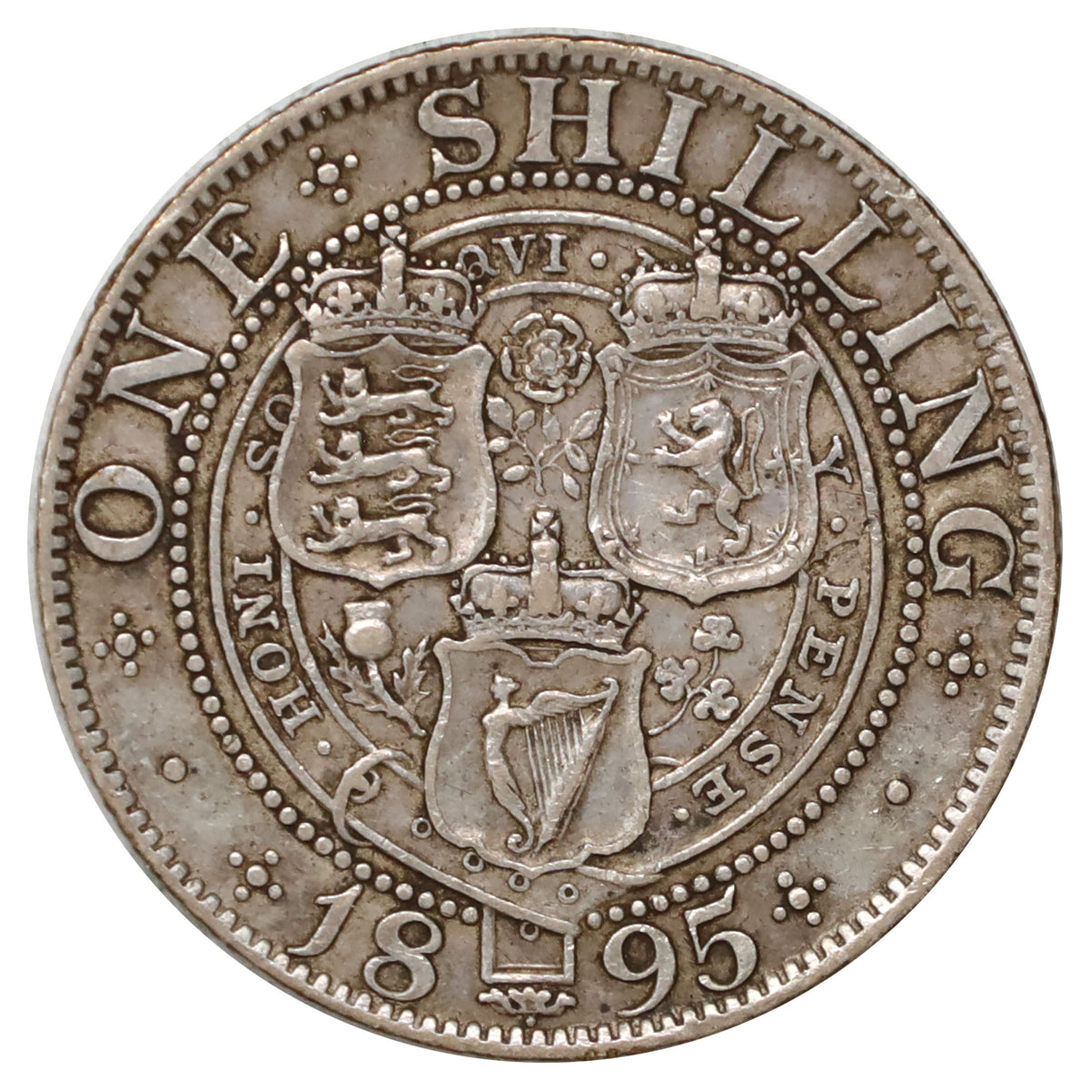Great Britain 1895 Shilling Extra Fine (EF40)