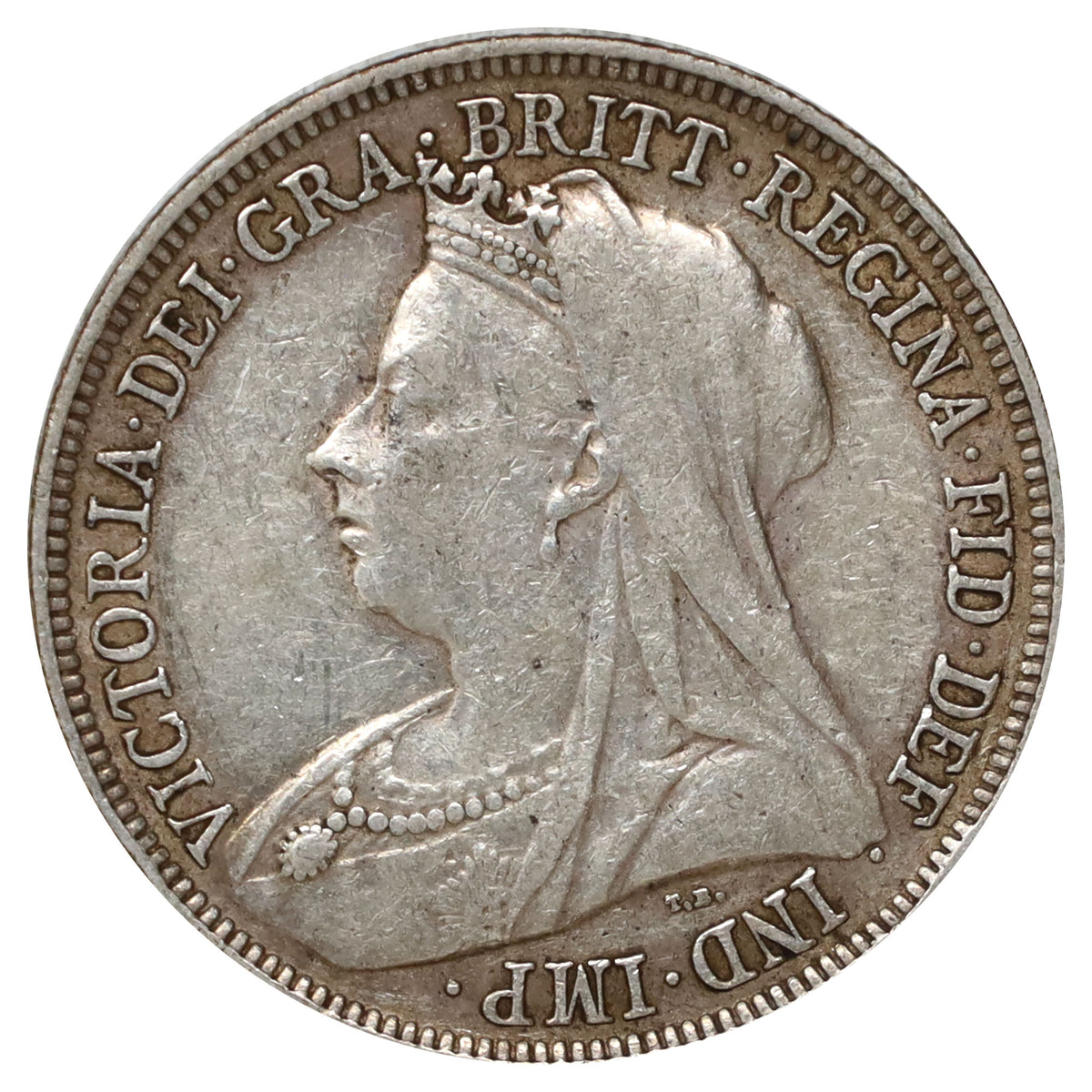 Great Britain 1895 Shilling Extra Fine (EF40)