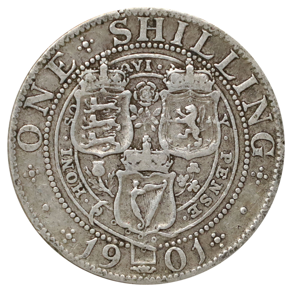 Great Britain 1901 Shilling Fine (F12)