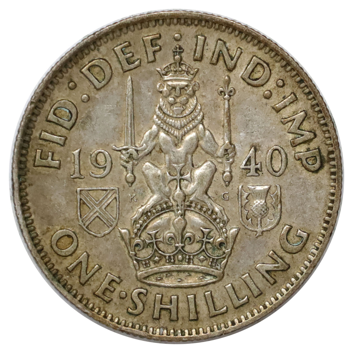 Great Britain 1940 Shilling Extra Fine (EF40)