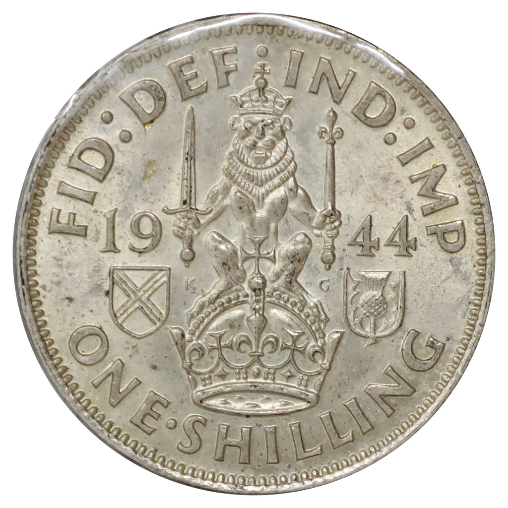 Great Britain 1944 Shilling Almost Uncirculated (AU50)
