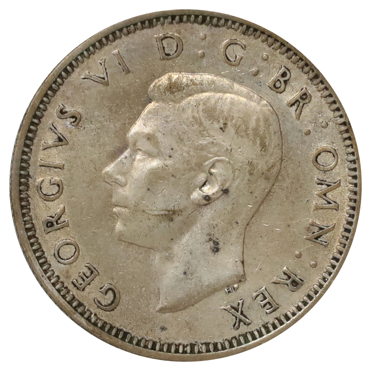 Great Britain 1946 English Crest Shilling Extra Fine (EF40)