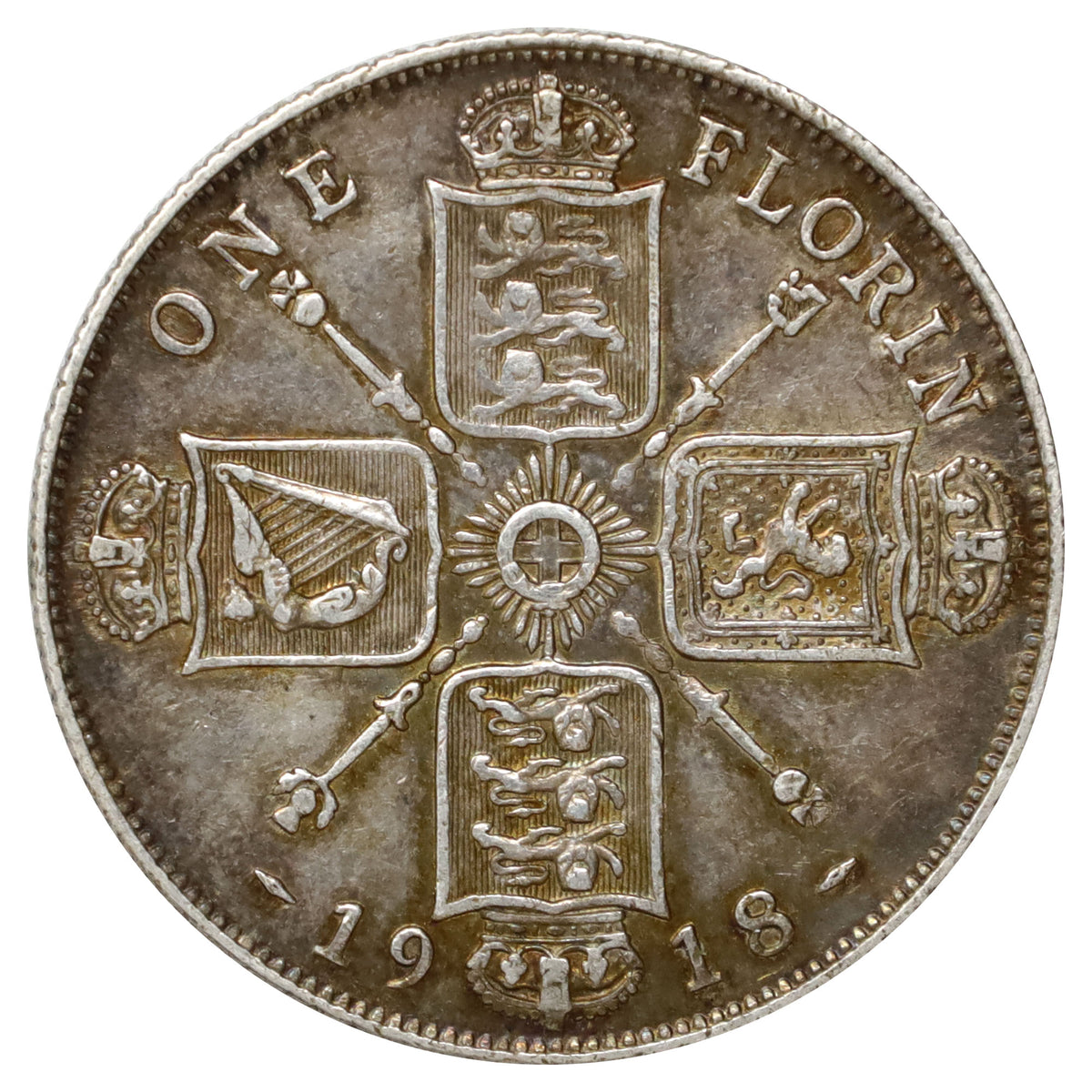 Great Britain 1918 Florin Very Fine (VF20)