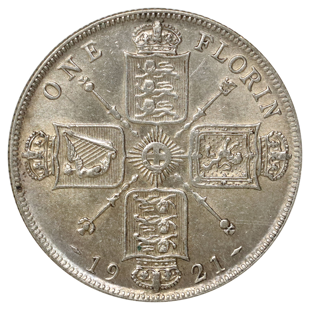 Great Britain 1921 Florin Extra Fine (EF40)