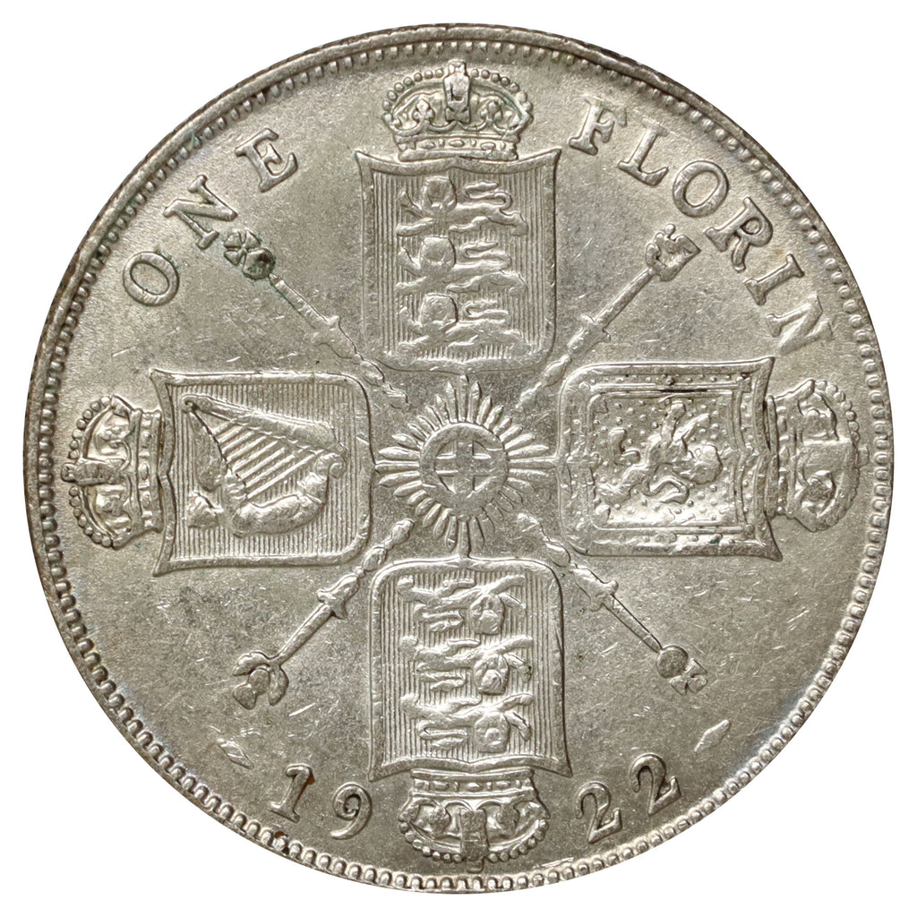 Great Britain 1922 Florin Extra Fine (EF40)