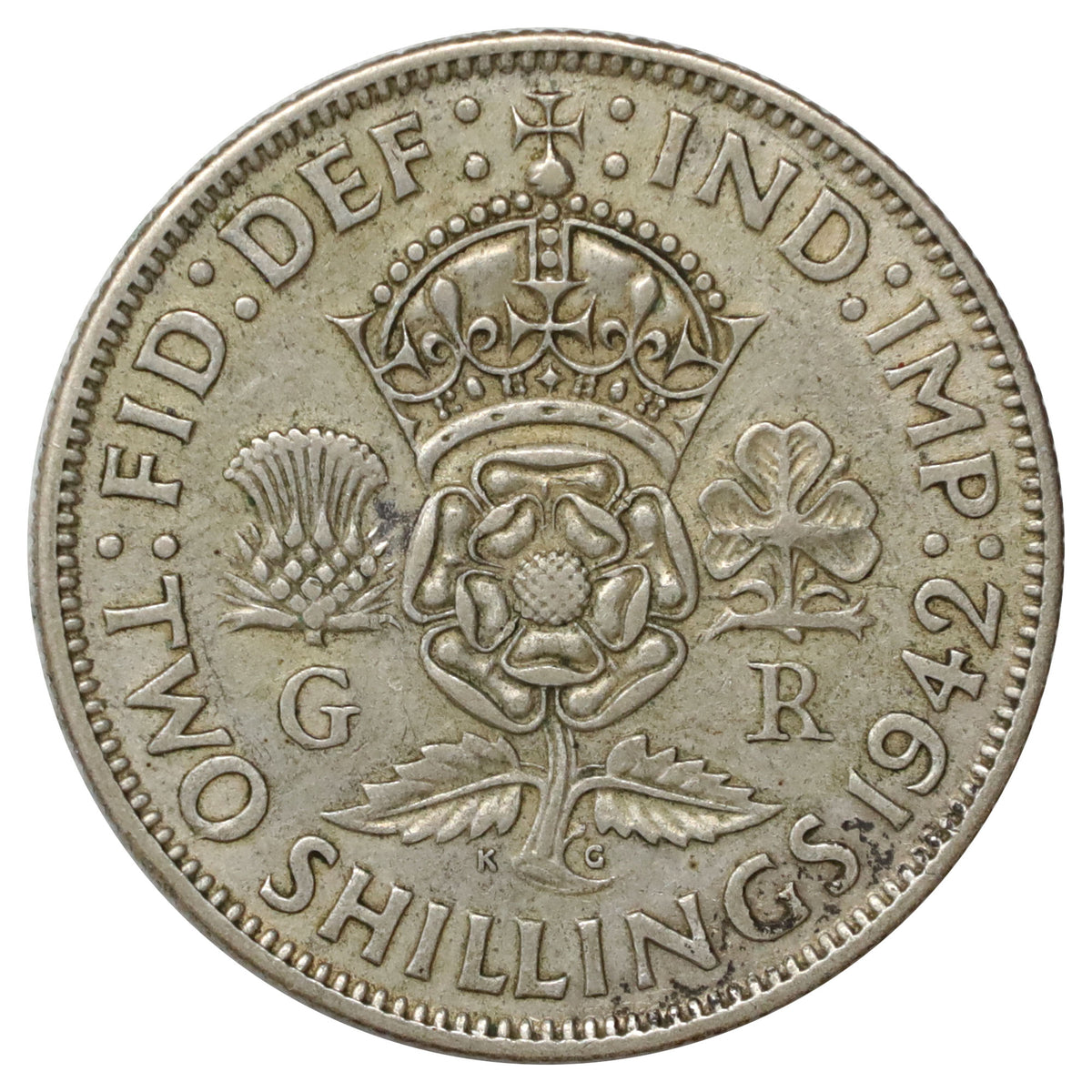 Great Britain 1942 Florin Very Fine (VF20)