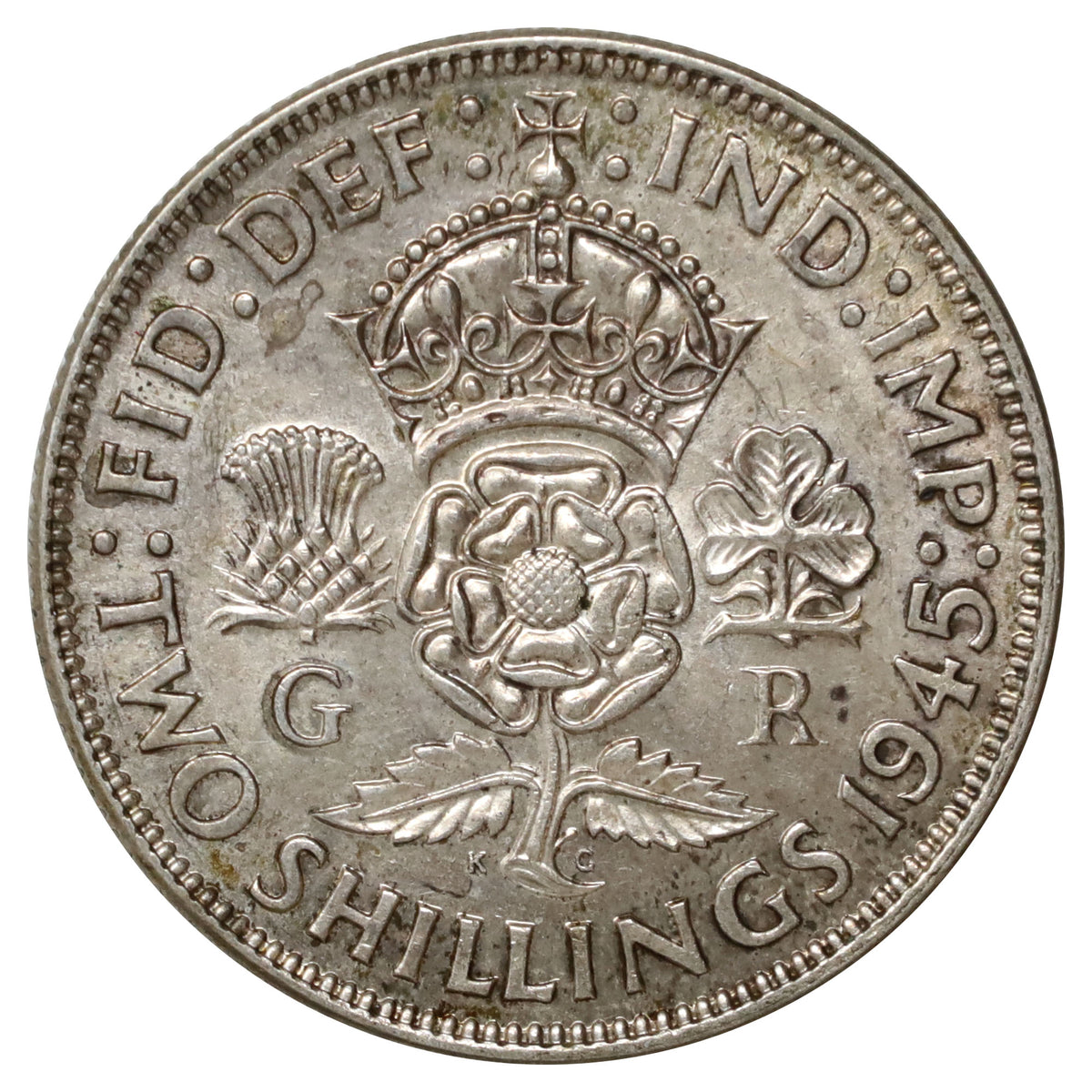 Great Britain 1945 Florin Extra Fine (EF40)