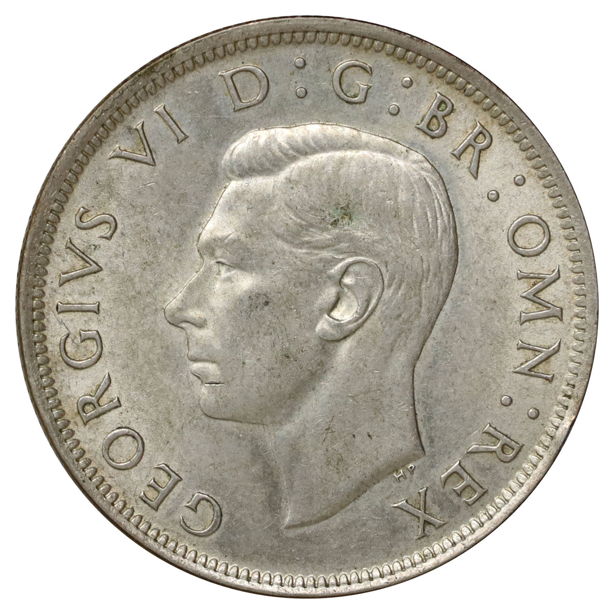 Great Britain 1945 1/2 Crown Almost Uncirculated (AU50)