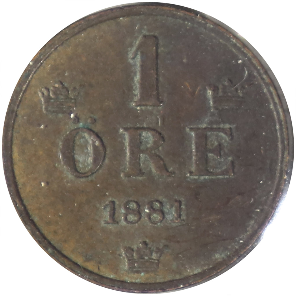Sweden 1881 Ore EF-AU (EF45)