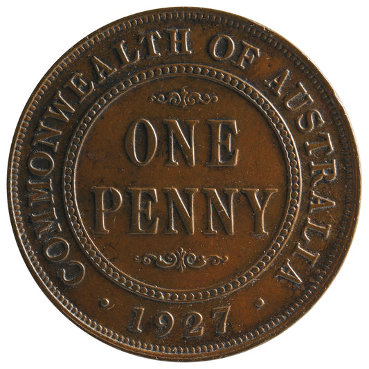 Australia 1927M Penny Extra Fine (EF-40)