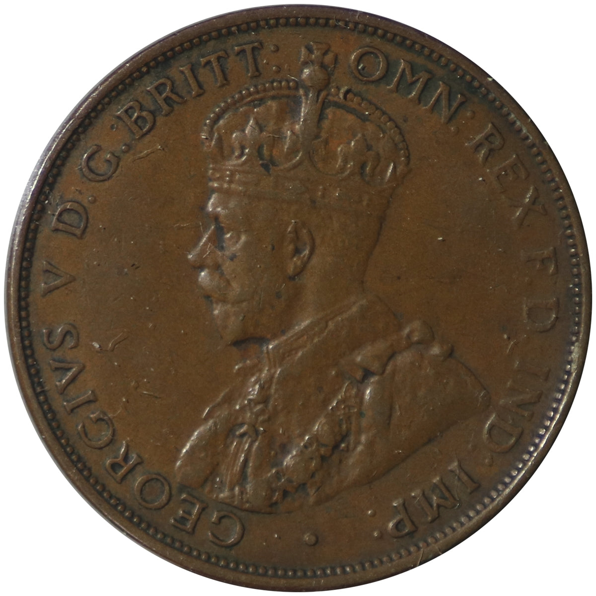 Australia 1935M Penny Extra Fine (EF-40) Scratched