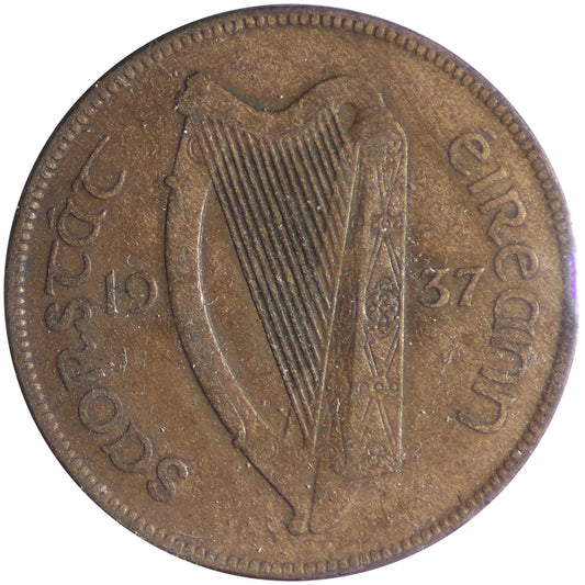 Ireland 1937 Penny Extra Fine (EF-40)