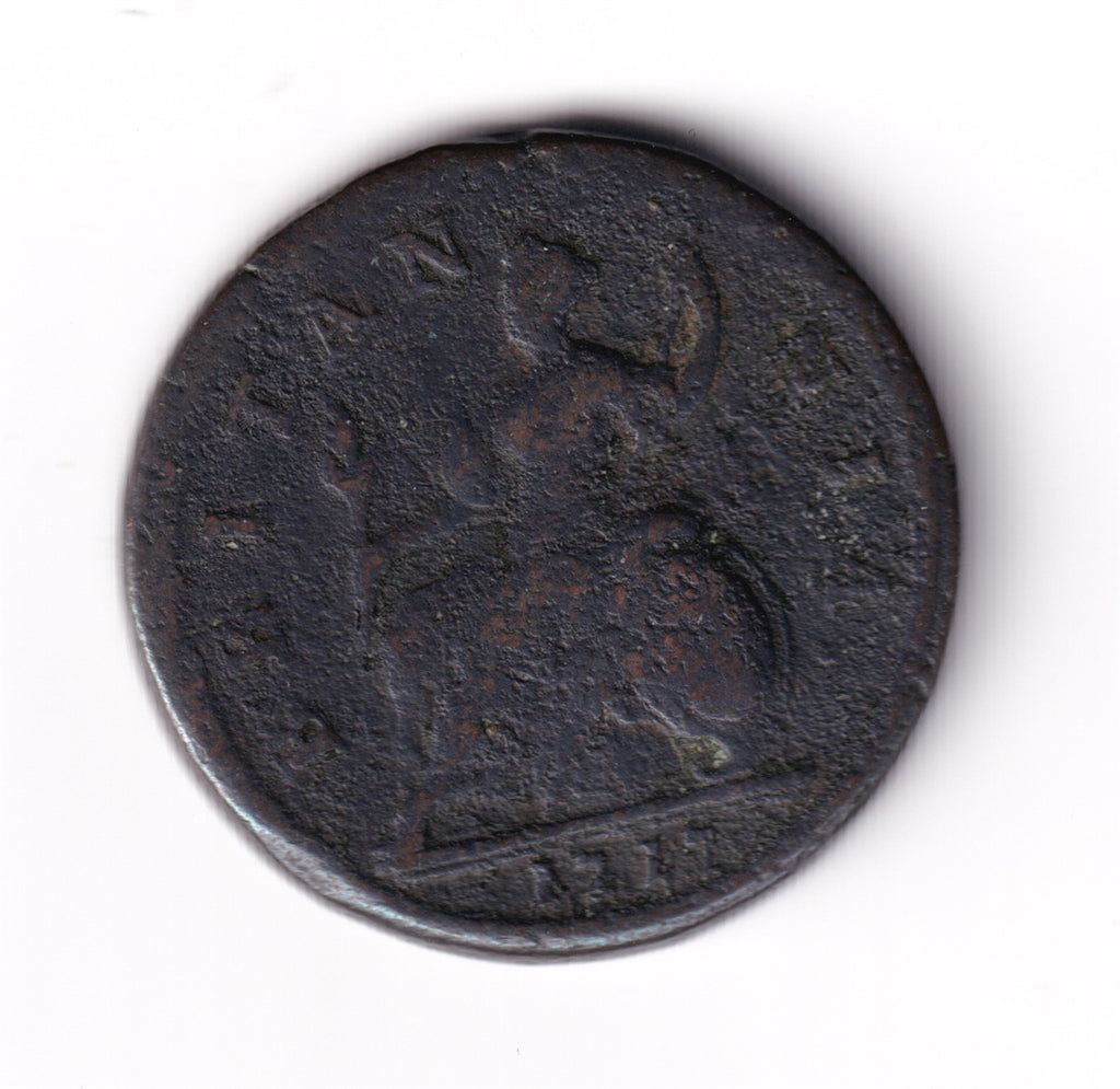 Great Britain 1717 1/2 Penny Very Fine (VF20) Corrosion $