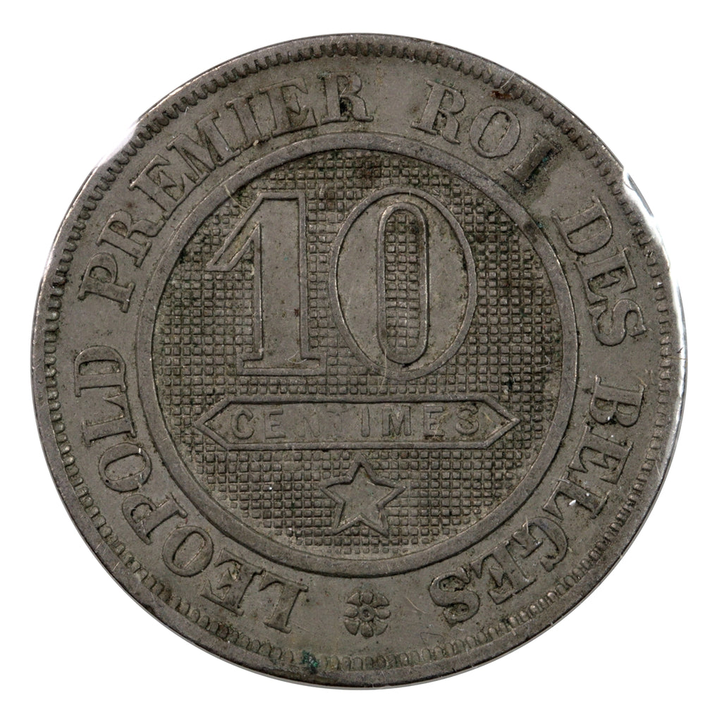 Belgium 1861 10 Centimes Extra Fine (EF40)