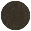 France 1856BB 2 Centimes Almost Uncirculated (AU50)