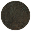 France 1856BB 2 Centimes Almost Uncirculated (AU50)