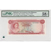 Bahamas Note 1965 3 Dollars, 2 Signatures, PMG Certified Choice About Unc-58, EPQ