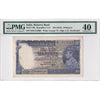 India Pick# 19b 1943(ND) Reserve Bank 10 Rupees Deshmukh, H/66 PMG Cert EF40 (impaired)