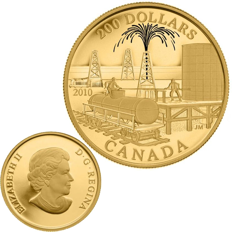 2010 Canada $200 Petroleum and Oil Trade Gold Coin 22K Gold Coin