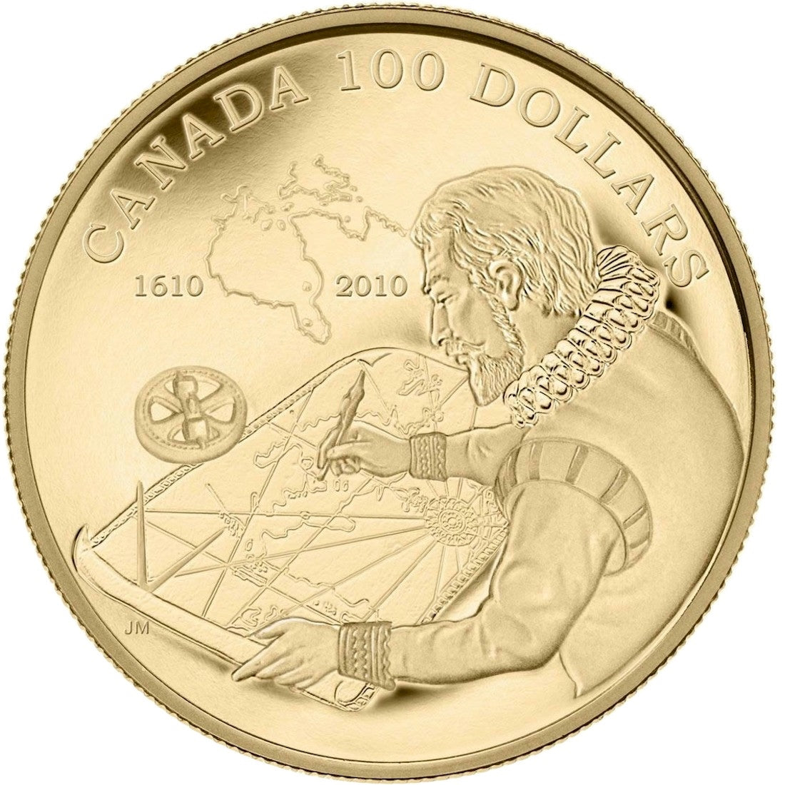 2010 Canada $100 14K Discovery of Hudson's Bay 400th Anniversary Gold