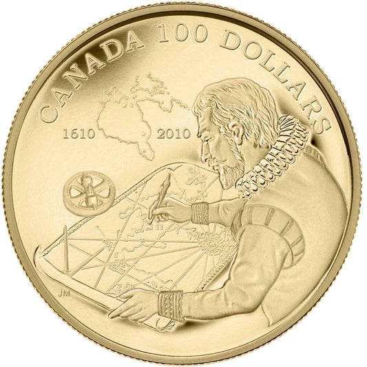 2010 Canada $100 14K Discovery of Hudson's Bay 400th Anniversary Gold