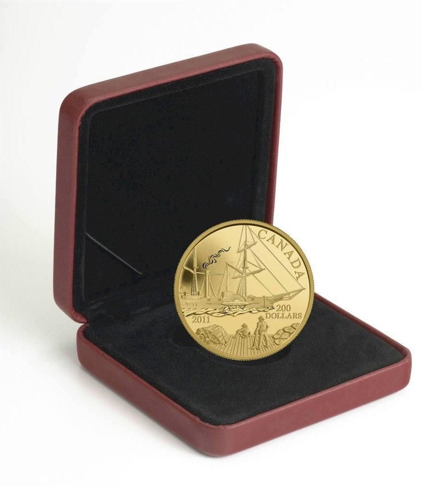 2011 Canada $200 22-Karat Gold Coin - S.S. Beaver.