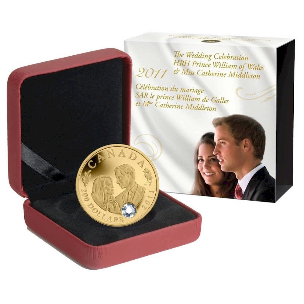 2011 Canada $200 Wedding of HRH Duke & Duchess of Cambridge 22K Gold