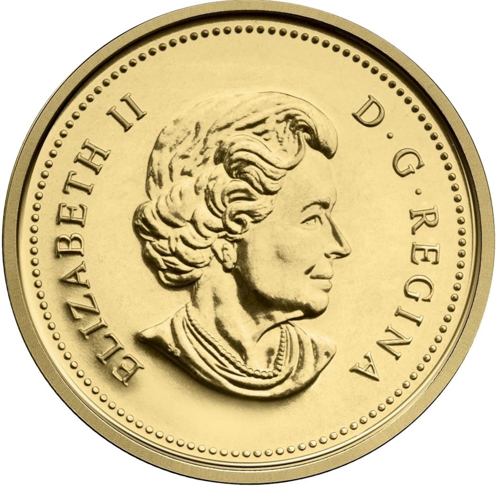 2012 Canada 1-cent Farewell to the Penny 1/25thoz. Gold Coin (No Tax) scratched capsule