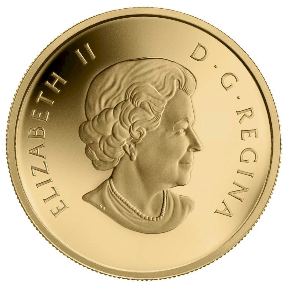 2013 $5 O Canada - The Beaver 1/10oz. Pure Gold Coin (#1) No Tax
