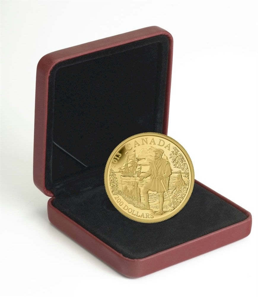 2013 Canada $200 Jacques Cartier 1/2oz. Pure Gold Coin (TAX Exempt)