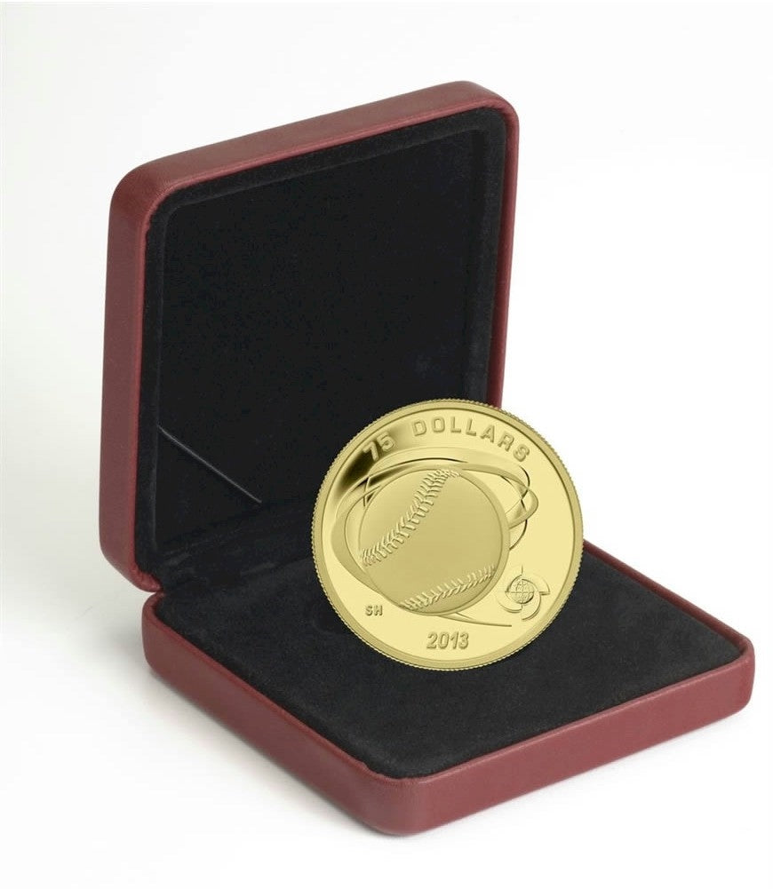 2013 Canada $75 Baseball - Hardball 1/4oz. Fine Gold Coin (TAX Exempt)