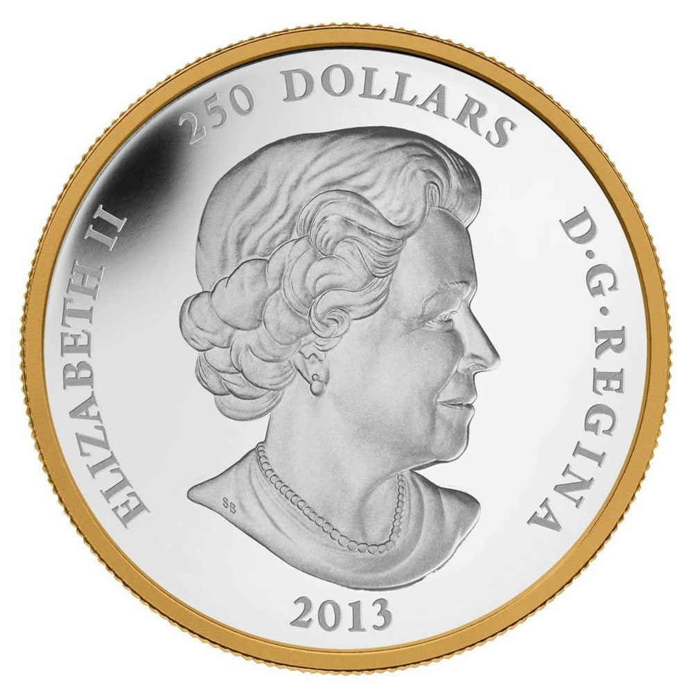 2013 Canada $250 Maple Leaf Forever Kilo with Gold Plating (No Tax)