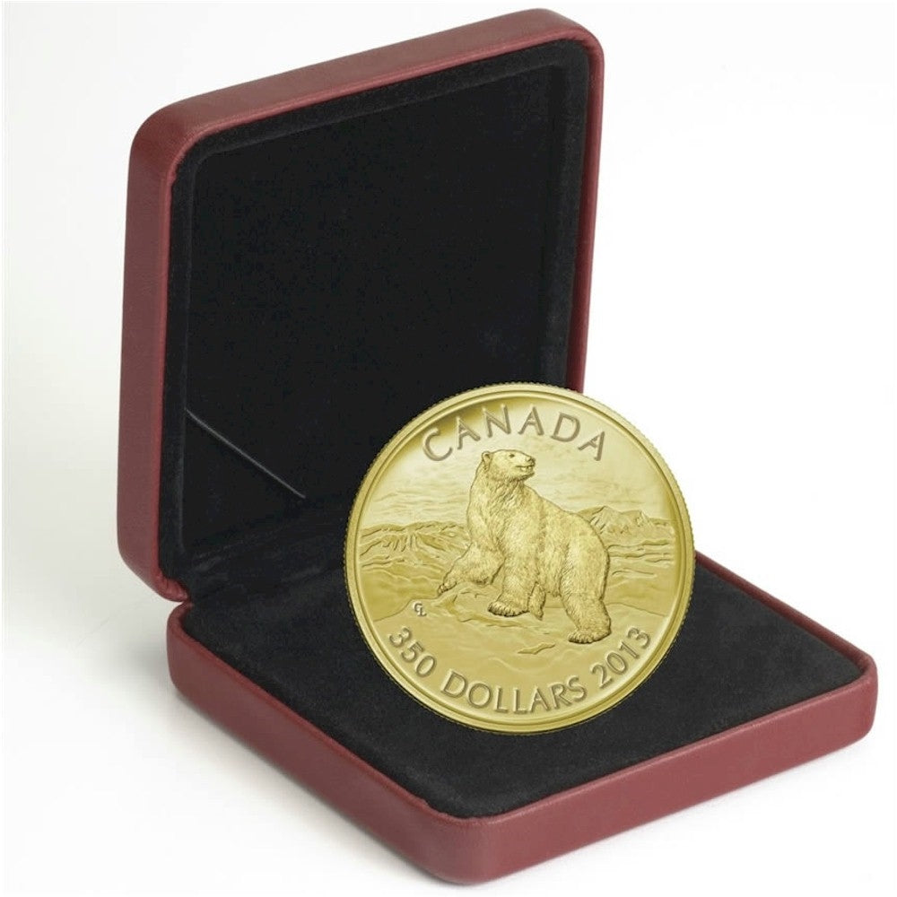 2013 Canada $350 Iconic Polar Bear Pure Gold Coin (No Tax)