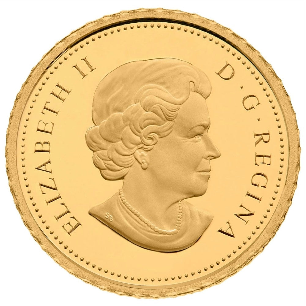 2014 Canada 25-cent Chipmunk Pure Gold Coin (TAX Exempt)