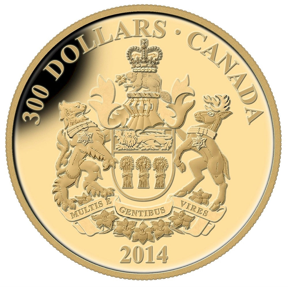 2014 Canada $300 14K Provincial Coats of Arms - Saskatchewan Gold