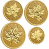 2014 Canada The Maple Leaf Pure Gold Fractional Set (No Tax) - 128188