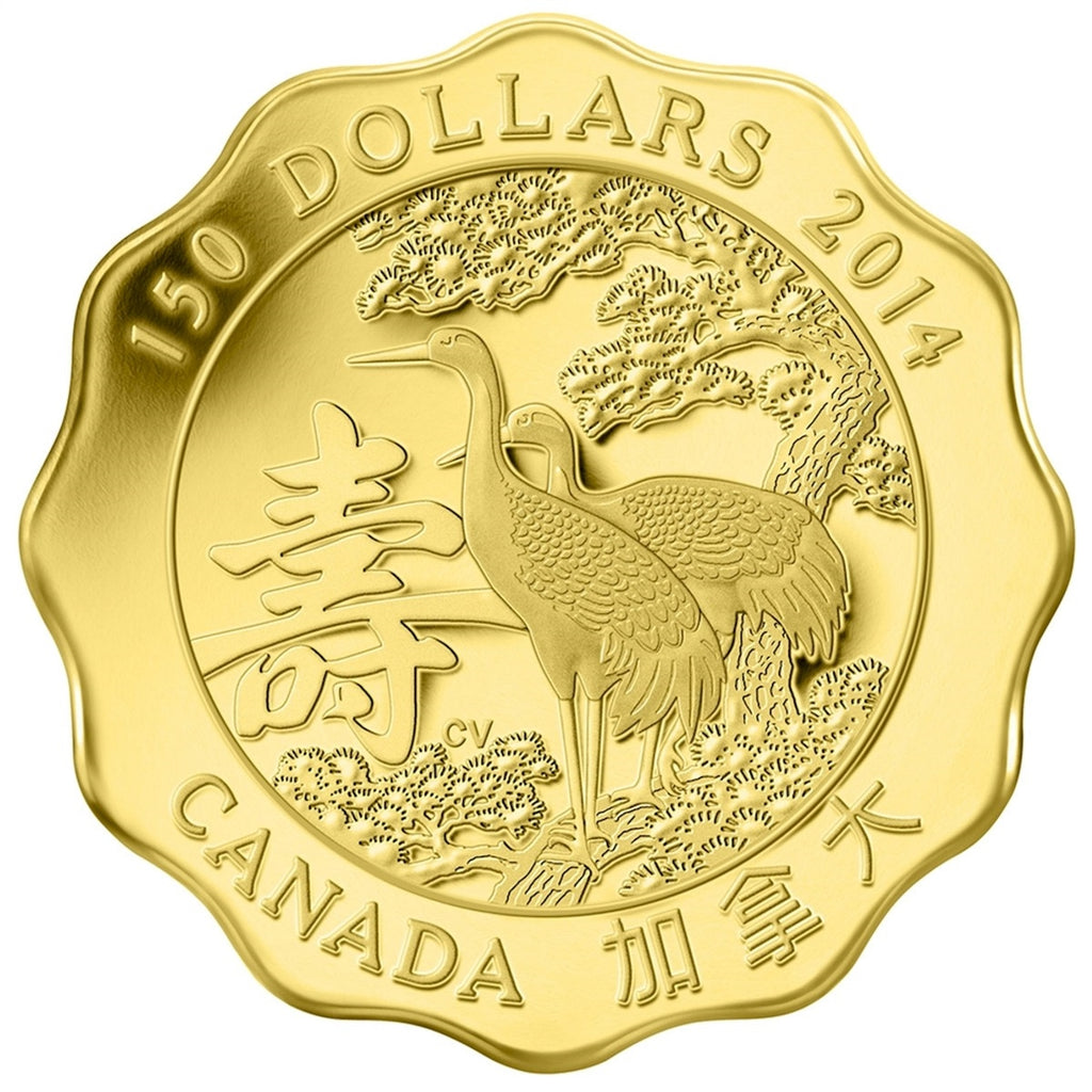 2014 Canada $150 Blessings of Longevity Pure Gold (No Tax)