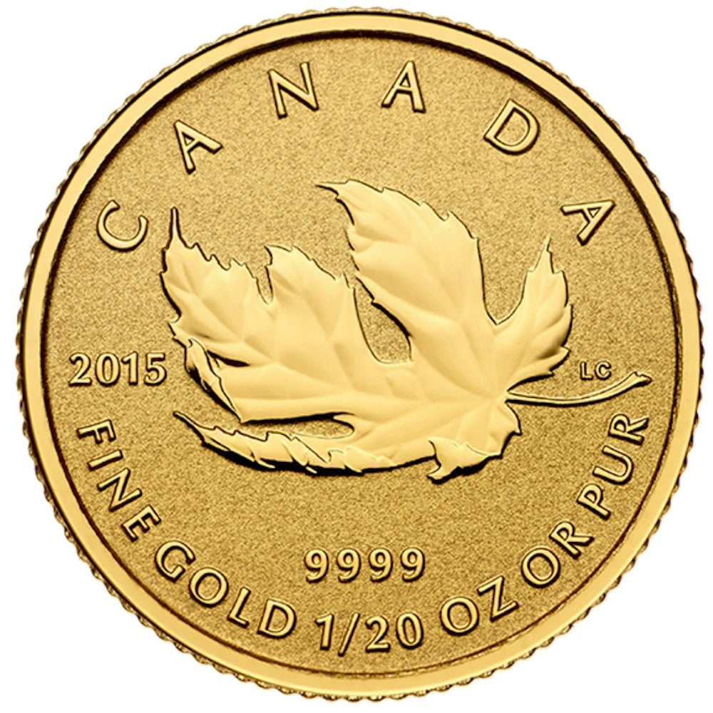 2015 Canada Pure Gold Fractional Set - The Maple Leaf (No Tax)