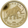 2014 Canada $5 Prehistoric Animals - The Woolly Mammoth 1/10oz. Gold (No Tax)