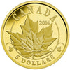 2014 Canada $5 Overlaid Majestic Maple Leaves 1/10oz Pure Gold Coin (No Tax)