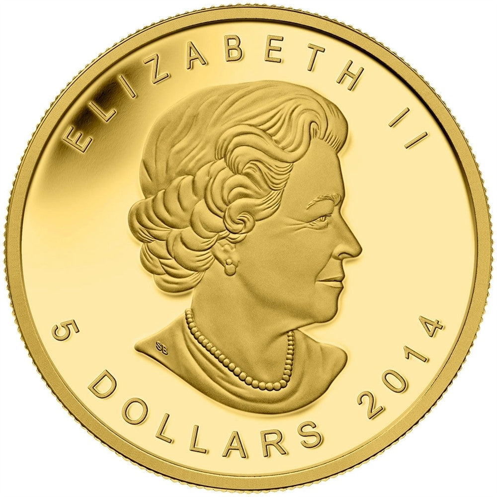 2014 Canada $5 Five Blessings 1/10o Pure Gold (TAX Exempt)