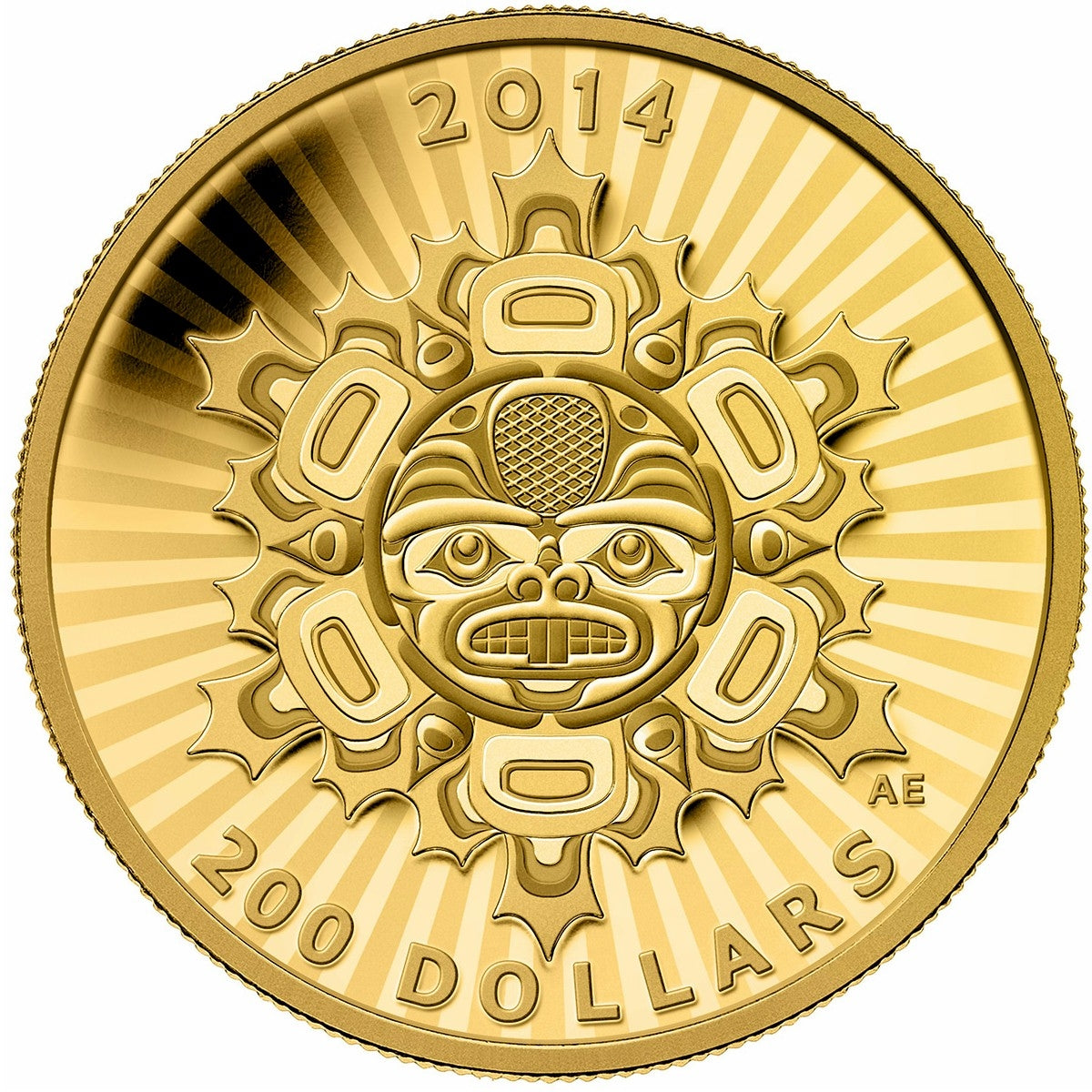 2014 Canada $200 Interconnection: Land - The Beaver Gold (No Tax)