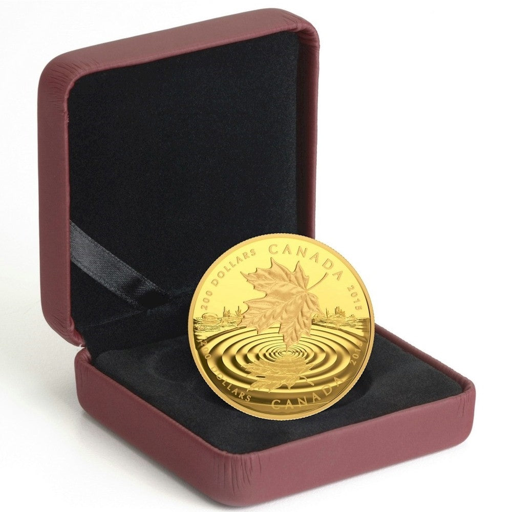 2015 Canada $200 Maple Leaf Reflection Pure Gold Coin (No Tax) 142759