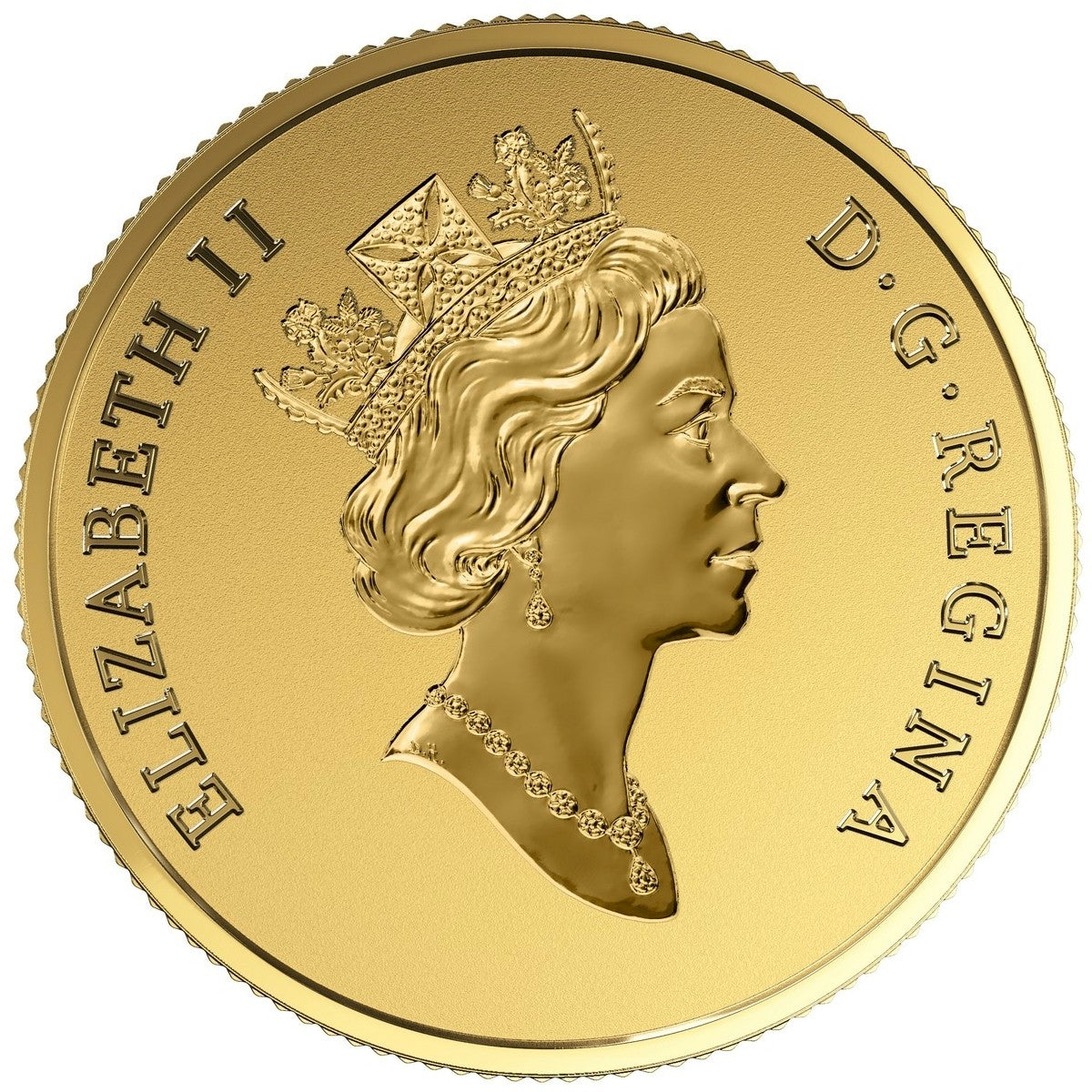 2015 Canada $10 Maple Leaves 1990 Effigy 1/4oz. Pure Gold Coin (TAX Exempt)