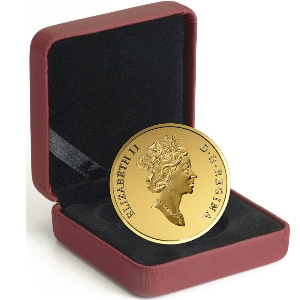 2015 Canada $10 Maple Leaves 1990 Effigy 1/4oz. Pure Gold Coin (TAX Exempt)