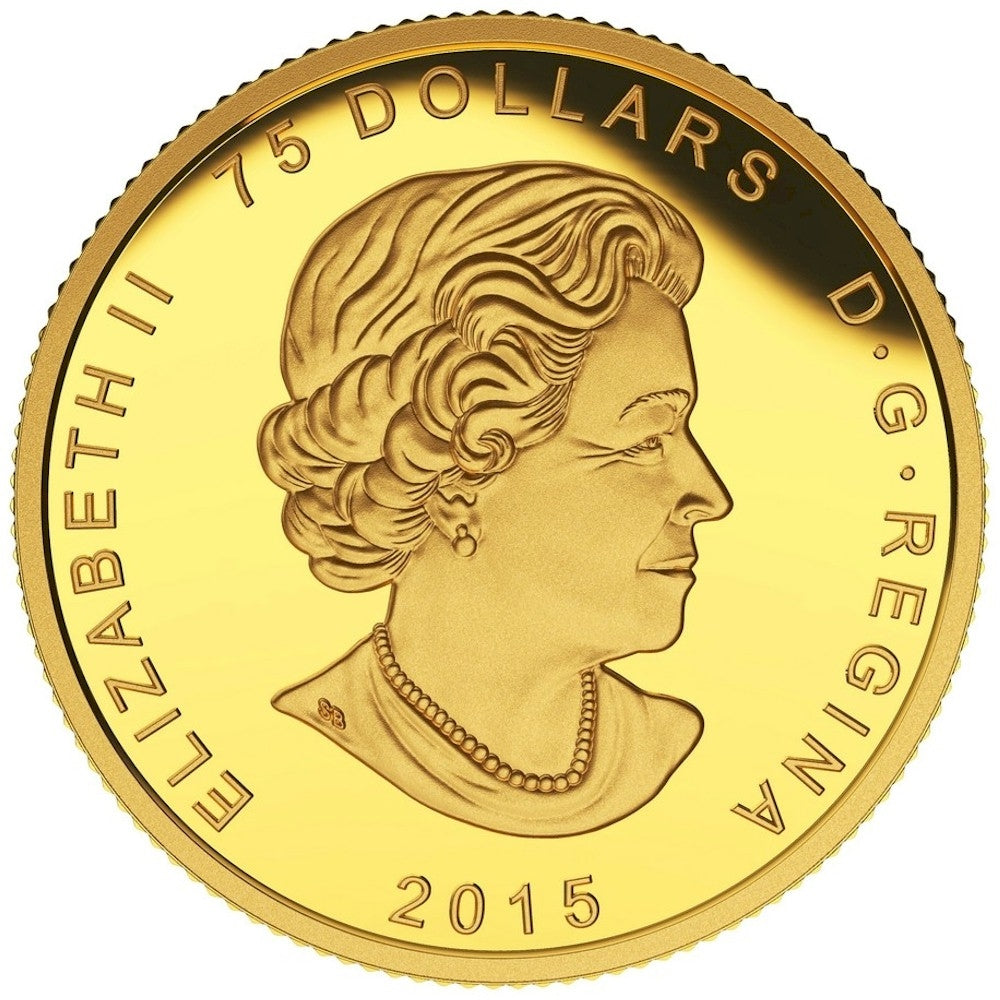 2015 Canada $75 FIFA Women's - Championship Game Pure Gold (NO Tax)